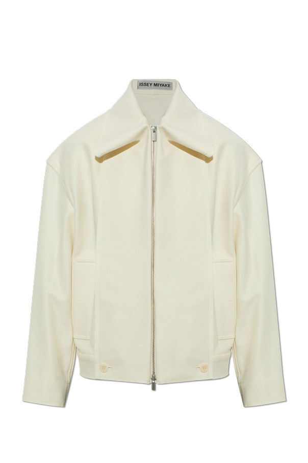 ジャケット・アウター 70's ISSEY MIYAKE Colorless jacket wool Issey Miyake Cream wool jacket with pockets | Women's | Vitkac